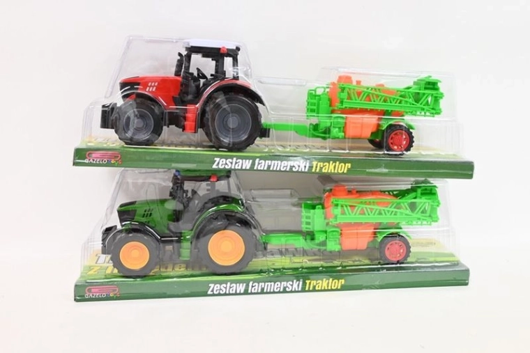 Tractor with agricultural machine