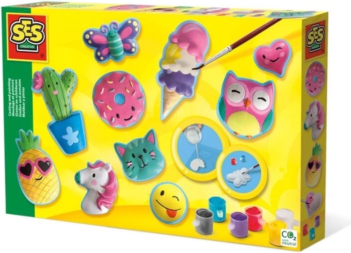 SES kreativni set – gipsani odljevi vesele figurice