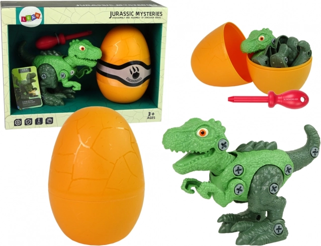 Tyrannosaurus Rex set dinosaura s jajetom DIY odvijač zeleni