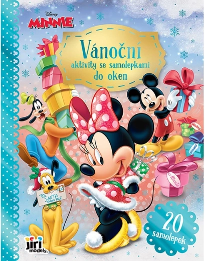 Božićne aktivnosti sa statičkim naljepnicama za prozor Minnie