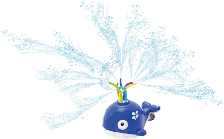 Rotating hoses for constantly changing water patterns