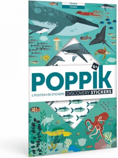 Edukativni naljepnički plakat Ocean
