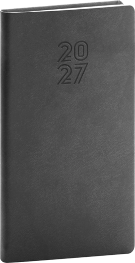 Notique džepni rokovnik Aprint 2027 crni 9 × 15,5 cm