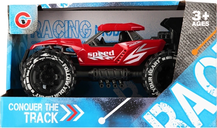 Off-road car with pull-back drive, light and sound