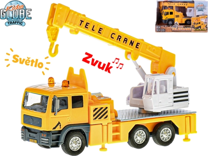 Kids Globe Traffic dizalica sa svjetlima i zvukovima 15 cm