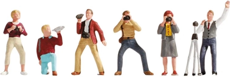Noch set figurica fotografa H0 (6 kom)