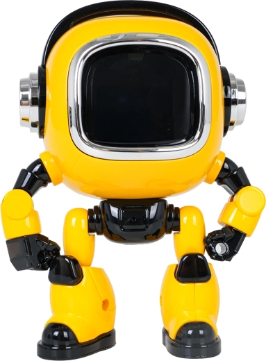 Glowing LED eyes and friendly design
