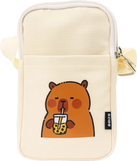 Sladak motiv kapibare s bubble tea napitkom