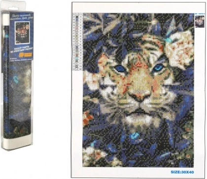 Dijamantno slikanje Skriveni Tigar 30x40 cm