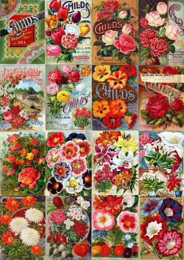 Enjoy puzzle vintage katalog cvjetnih sjemenki 1000 dijelova