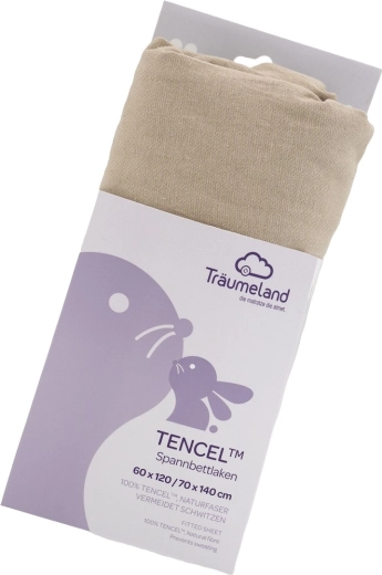 Träumeland zatezna plahta Tencel uni taupe