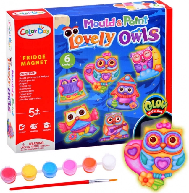 Kreativni set za izradu magnetića – sove