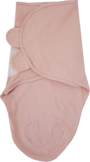 EKO pamučna povijalica (kroj „pužić”) powder pink (5–10 kg)