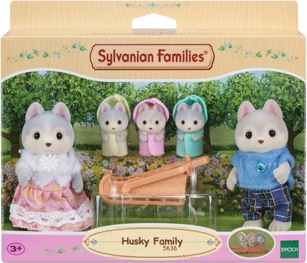 Obitelj haskija SYLVANIAN FAMILIES – set figurica sa saonicama
