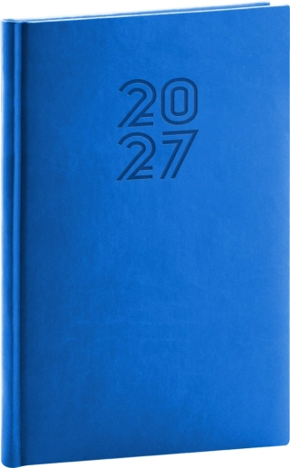 Notique tjedni planer Aprint 2027 plavi 15 × 21 cm