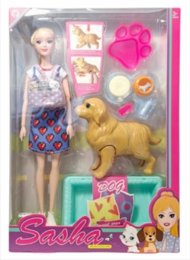 Lutka sa psom i štencima – interaktivni porod