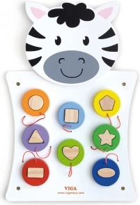 Drvena zidna ploča Zebra Montessori VIGA