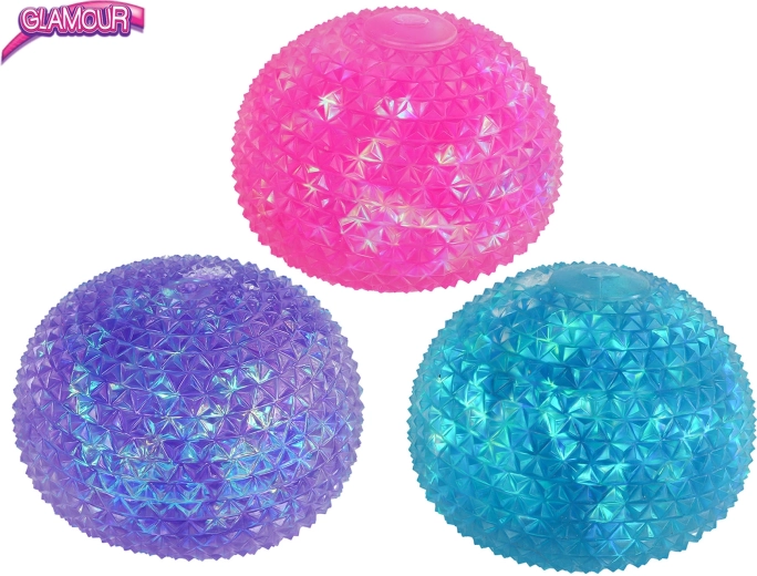 Glamour kristalna rastezljiva antistres loptica Sugar 10 cm (6 kom)