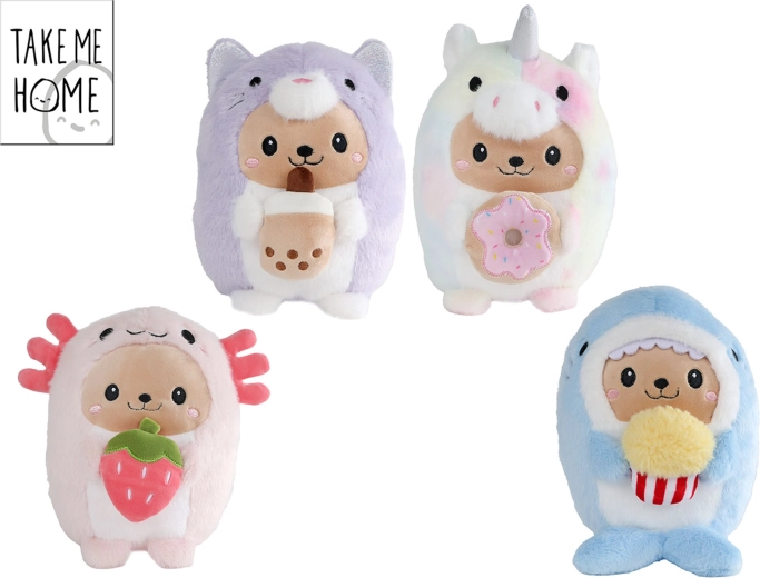 Plišana kawaii životinjica s motivom hrane 23 cm Take Me Home