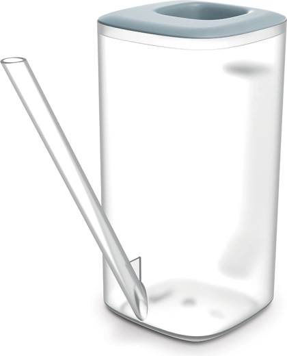Zalijevajuća kanta Tubi 1,6 l – prozirna/svijetlosiva