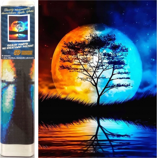 Dijamantno slikanje Noćna povezanost 30 × 40 cm