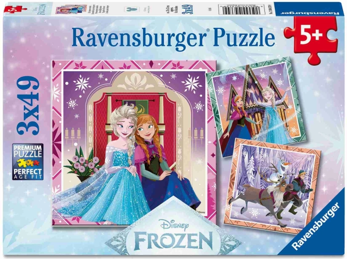 Ravensburger puzzle Disney: Frozen 3x49 pieces