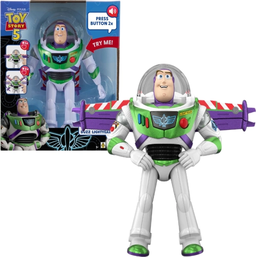 Mattel Disney Pixar Toy Story 5 interaktivna figurica Buzz Svjetlosni 27 cm (engleske fraze)