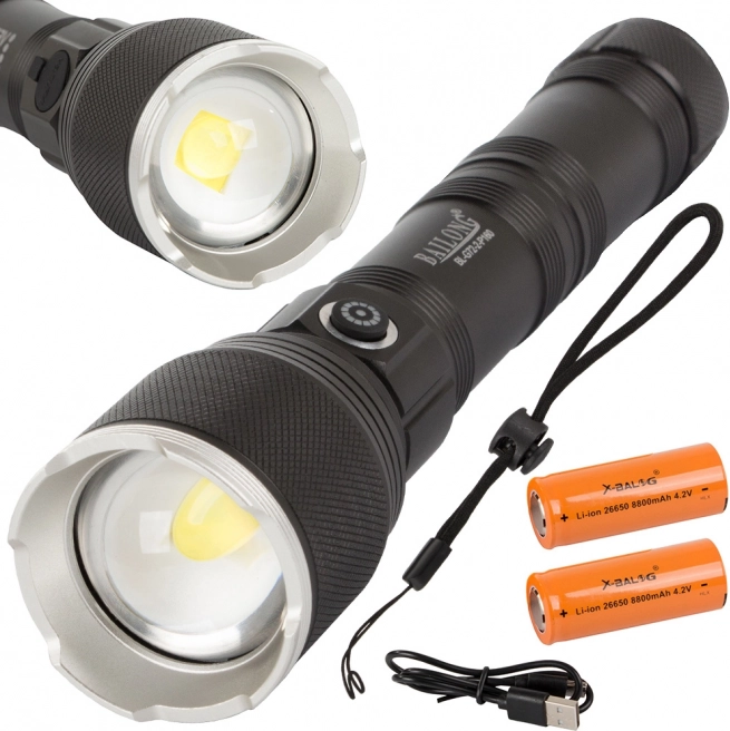 Vojna taktička svjetiljka Bailong s LED Cree XHP160 i zoomom
