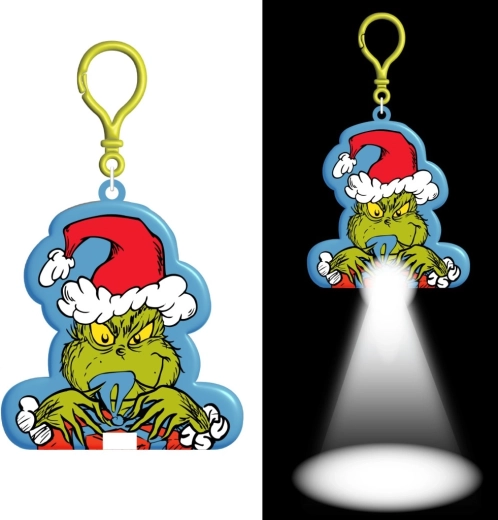Grinch Flashlight with Keychain