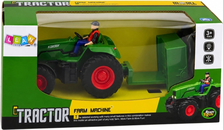 Realističan izgled s LED svjetlima i figuricom farmera