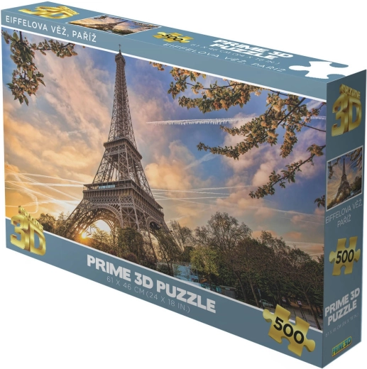 Prime 3D slagalica Eiffelov toranj u Parizu, holografska, 500 dijelova, 61 × 46 cm