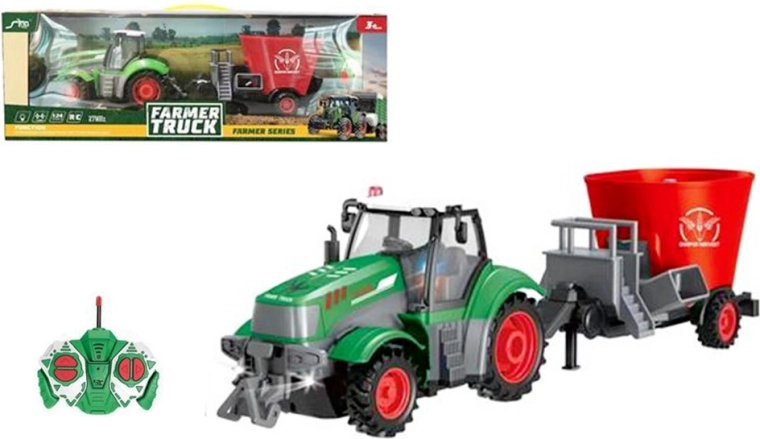 Traktor na daljinsko upravljanje sa svjetlom i punjačem
