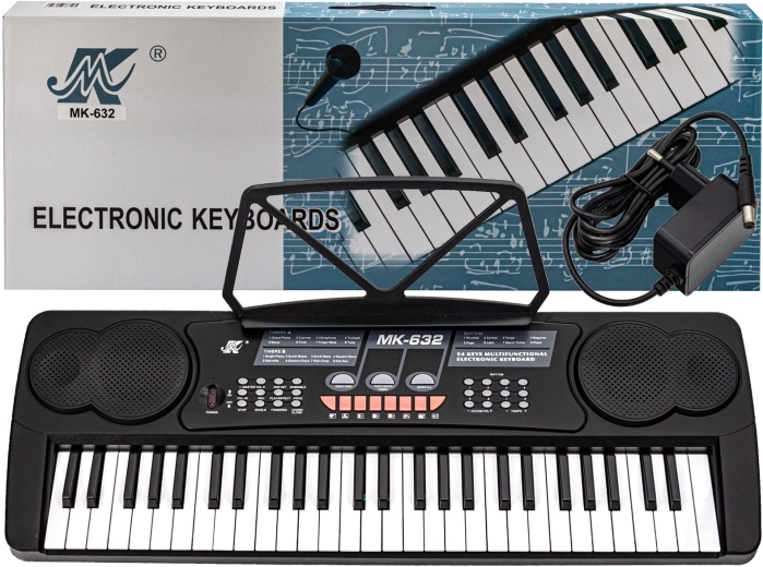 Dječje elektroničke klavijature MK-632 54 tipke s mikrofonom i adapterom za napajanje