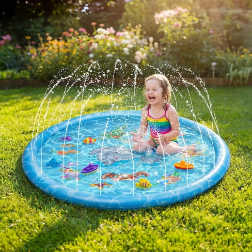 Children's Water Fountain 170 cm Blue