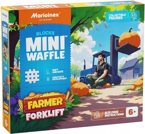 Marioinex mini waffle poljoprivredni viličar – 50 dijelova