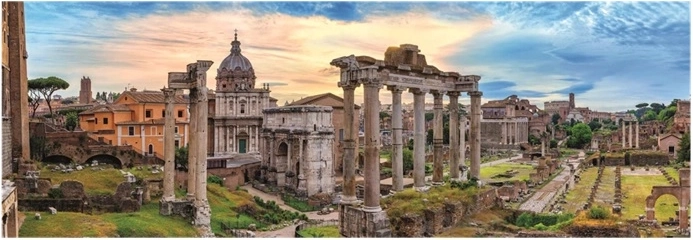 Clementoni panoramska slagalica 1000 dijelova Rim – Forum Romanum u zalazak sunca (High Quality Collection)