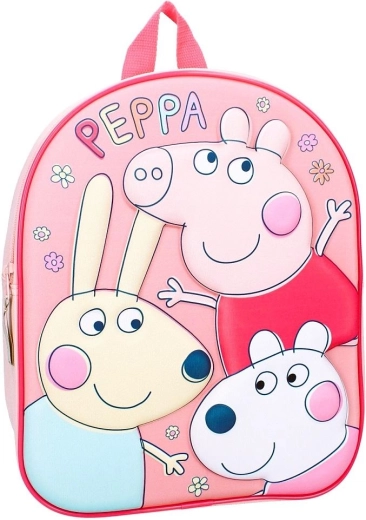 3D Peppa Pig backpack 32 cm - 1 piece