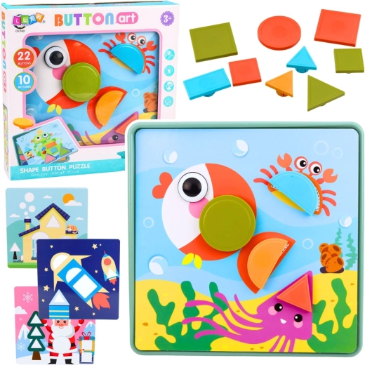 Kreativna geometrijska slagalica – edukativna mozaika za djecu (35 dijelova)