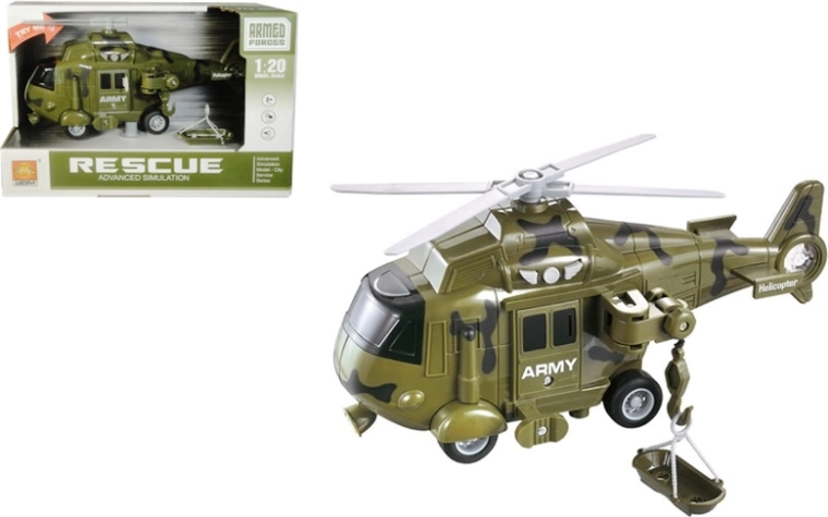 Vojni helikopter sa svjetlom i zvukom