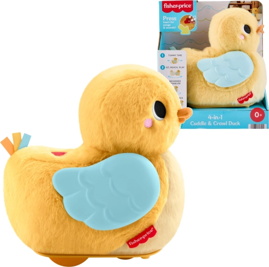 Fisher-Price vozeća ljuljajuća patkica 4 u 1 za poticanje puzanja