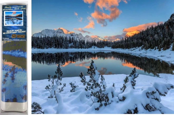 Dijamantno slikanje Zimski mir 30 × 40 cm