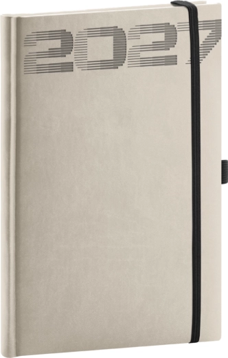 Notique tjedni planer Aprint Top 2027 svijetlosivi 15 × 21 cm