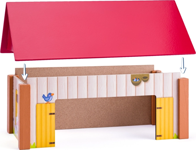 Tri zgrade s uklonjivim krovovima