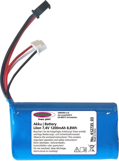 Jamara J-Rock Li-Ion Battery 7.4 V 1200 mAh 8.88 Wh