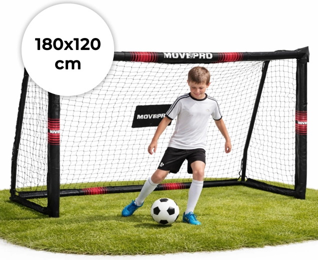 Nogometni gol s mrežom 180 × 120 × 60 cm MOVEPRO