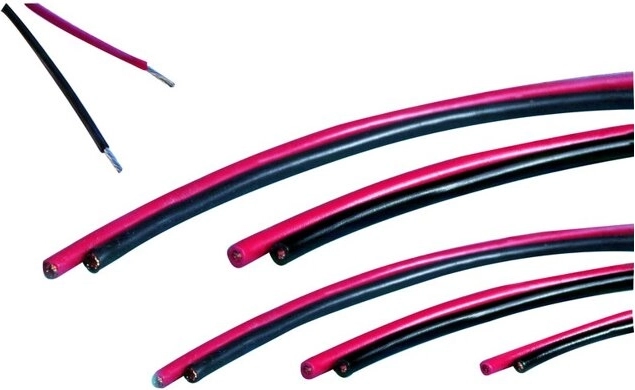 Silikonski vodiči JAMARA 1,5 mm² crveni/crni, 2 × 2 m