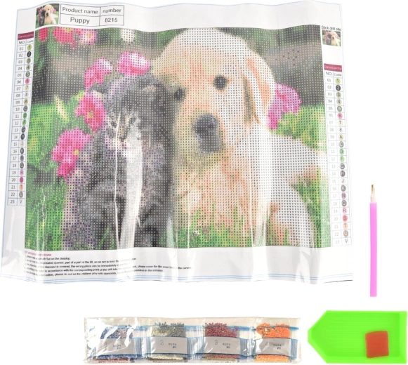 Kreativni set za dijamantno slikanje mačka/pas 30 × 40 cm