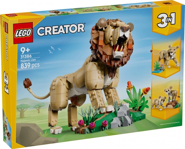 LEGO Creator 3 u 1 divlje životinje: Ponosni lav