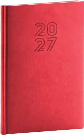 Notique Aprint tjedni planer 2027 crveni 15 × 21 cm