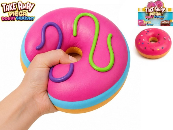 Miki fun mega squeeze stretchy jumbo donut 16 cm (2 colors)